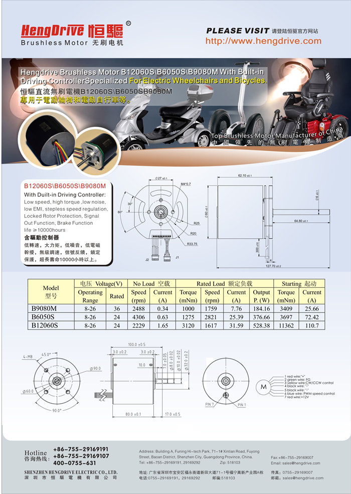 電動(dòng)自行車|電動(dòng)輪椅專用無刷電機(jī)